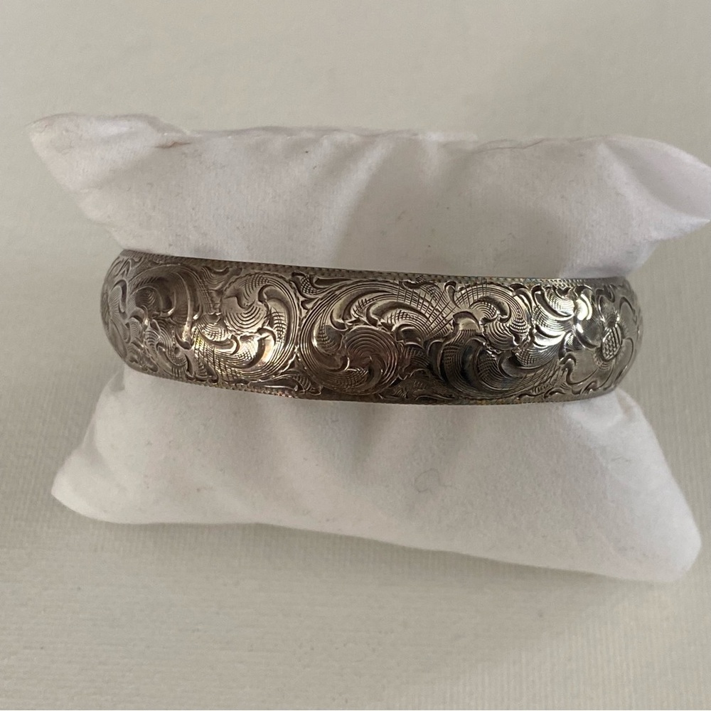 Vintage Sterling Silver Charlie Pattison Signed Bracelet - Picture 3 of 16